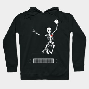 volleyball skeleton halloween Hoodie